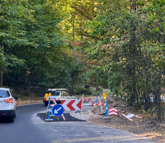 Egy hete tart az útjavítás a Szépjuhászné úton – a budaligetiek a dugók miatt panaszkodnak